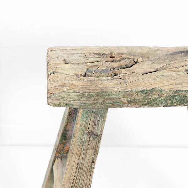 Village Wood Stool